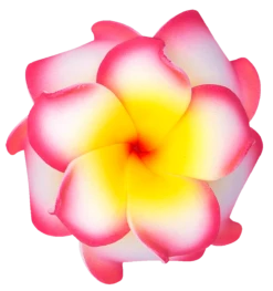 Small Double Plumeria Clip: Pink