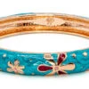 Medium Island Bangle - Flower Design: Turquoise -Fashion Jewelry Store 69875 ME FL TURQUOISE IslandBangles 10479.1680826570