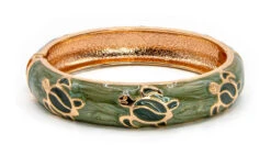 Large Island Bangle - Honu Design: Green