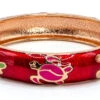 Large Island Bangle - Honu Design: Red 1 Large Island Bangle - Honu Design: Red -Fashion Jewelry Store 69876 LA HO RED IslandBangles 62928.1680827569