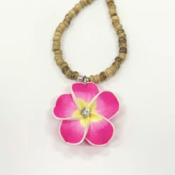 Island Edge® Beaded Necklace - Flower Pink