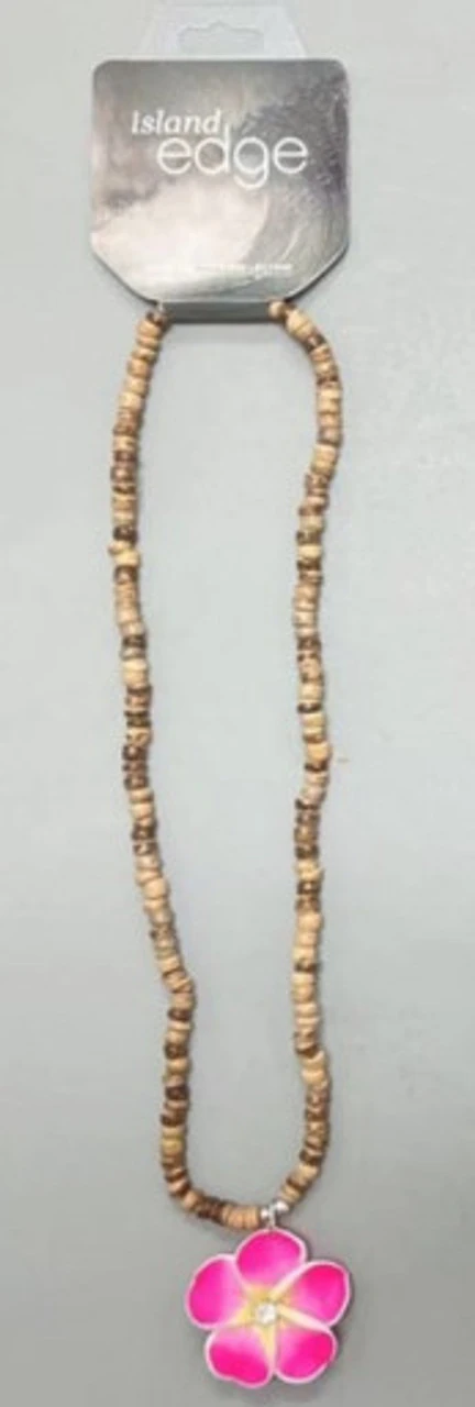 Island Edge® Beaded Necklace - Flower Pink 4 Island Edge® Beaded Necklace - Flower Pink - Image 2