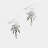 Liv-N-Aloha® Silver Palm Tree Earrings