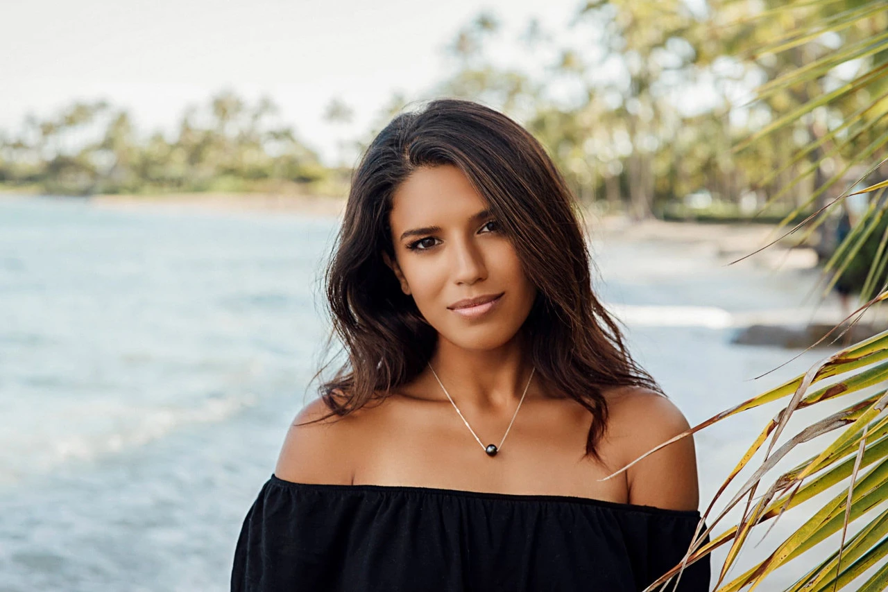 Tahitian Pearl Float Sterling Silver Chain Necklace 3 Tahitian Pearl Float Sterling Silver Chain Necklace