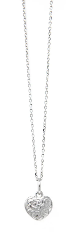 Moana Collection Sterling Silver Pendant Necklace: Heart